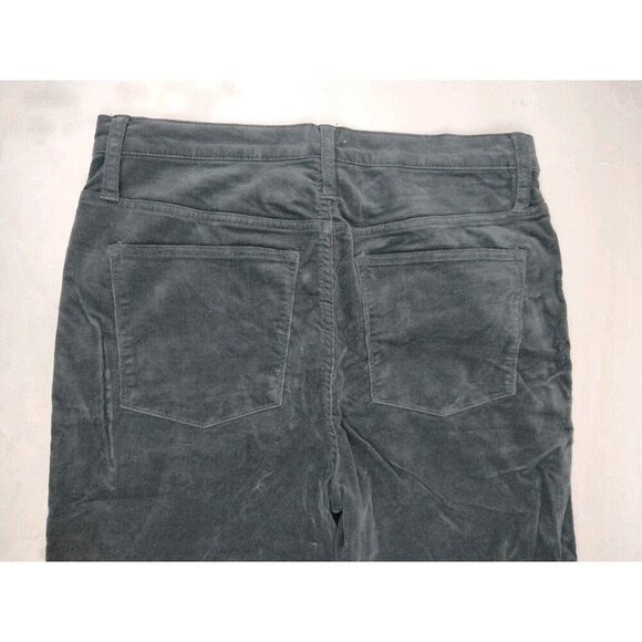 J Crew Women's 9" High Rise Skinny Fit Pants Gray Corduroy Button Fly Size 31 - Picture 12 of 12